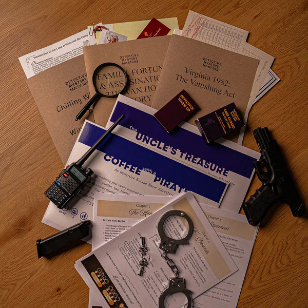 Detective Gift Wrap Included in the All-in-One Detective Library Bundle