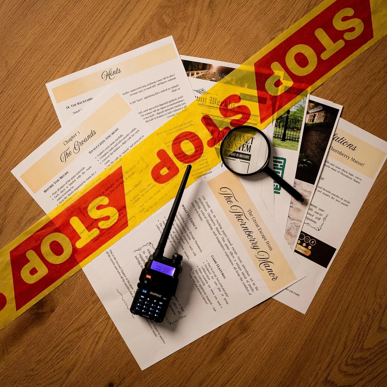 Best Christmas gift for families - The Thornberry Manor escape room adventure for festive game nights.