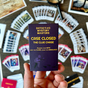 Case Closed - The Clue Chase card game from the Ultimate Mystery Bundle, featuring fast-paced mini-mysteries and clue-solving.