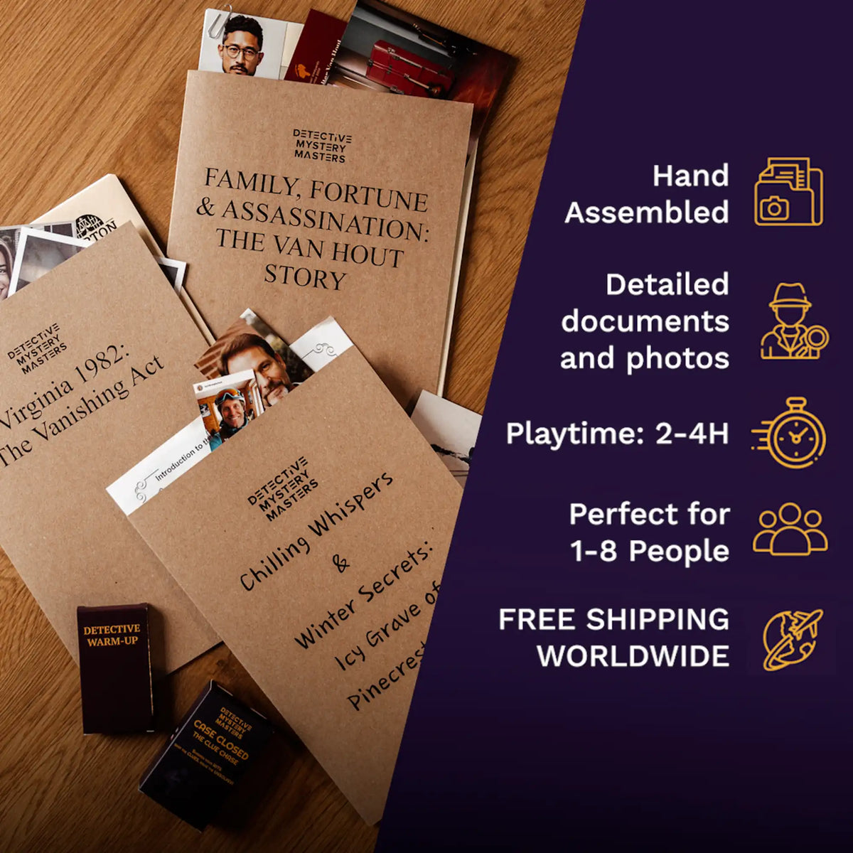 Detectiv File Box 5‑Game Detective Bundle – Detective Mystery Masters